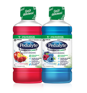 Pedialyte® AdvancedCareMC réhydrate et prévient la déshydratation