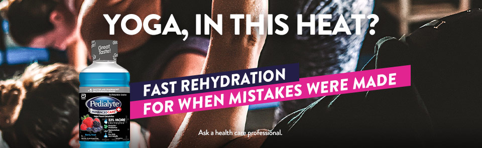 Fast rehydration for when mistakes were made. Pedialyte® for adults.
