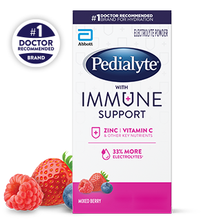 Pedialyte® with immune support powder packs mixed berry flavor