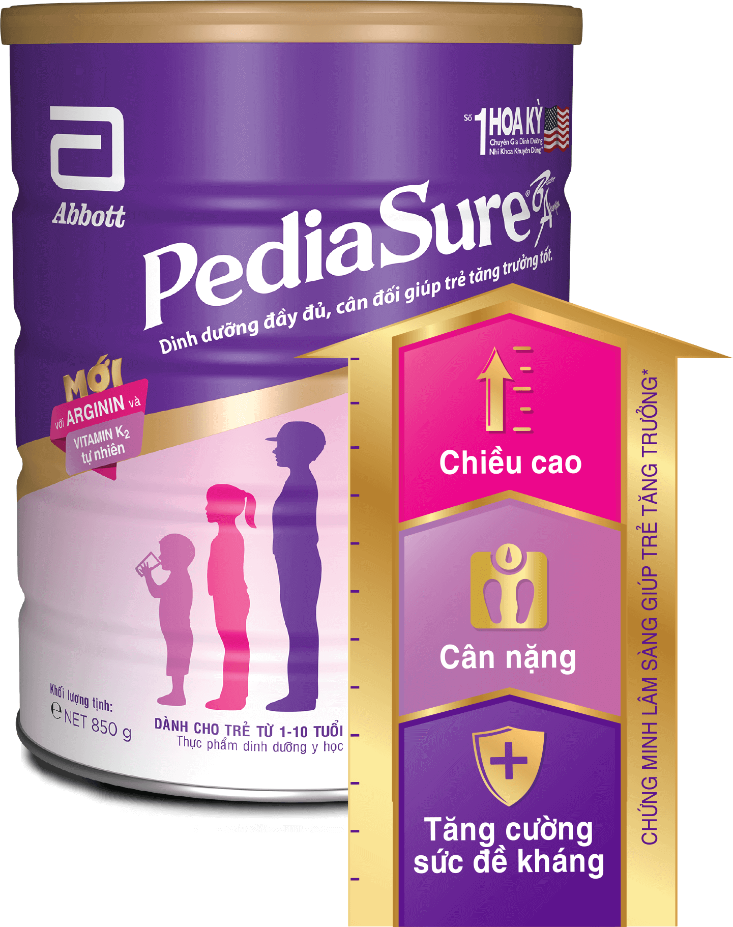 PediaSure mới với Arginin & Vitamin K<sub>2</sub> được chuyên gia dinh dưỡng nhi khoa khuyên dùng