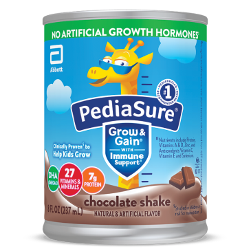 PediaSure® Chocolate Grow & Gain Can Complete balanced nutrition drink