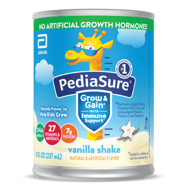 PediaSure® vanilla Grow & Gain Can Complete balanced nutrition drink