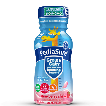 PediaSure Grow & Gain con apoyo inmunológico, batido de proteínas para  niños, 27 vitaminas y minerales, 0.27 onzas de proteína, ayuda a los niños  a