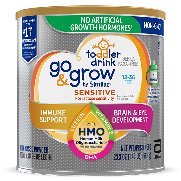 Go & Grow by Similac® Sensitive NON-GMO* with 2’-FL HMO Toddler Drink