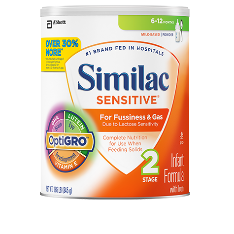 Similac Sensitive Stage 2: Baby Formula - 6 to 12 months ...