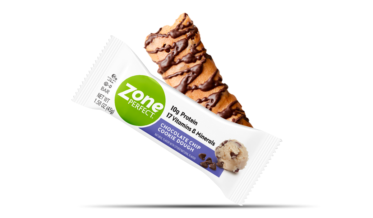 Classic Nutrition Bars Chocolate Chip Cookie Dough Zoneperfect